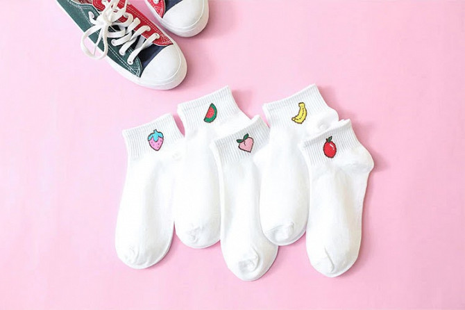 Women short socks with colorful fruit Lagos - photo 1