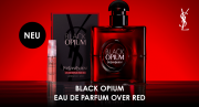 YSL PARFUM GRATIS TESTEN BLACK OPIUM EAU DE PARFUM OVER RED from Munich